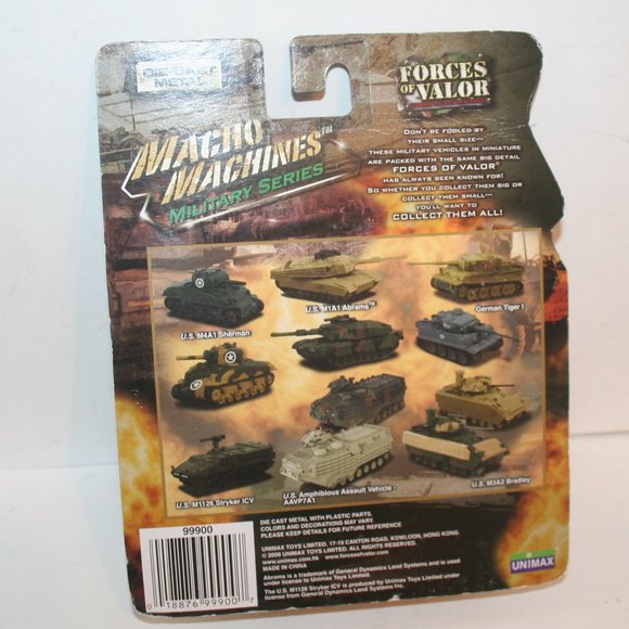 Forces Of Valor Macho Machines U.S. M4A1 Sherman Diecast Tank (2009) NEW - Picture 4 of 4